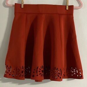 Auburn / burnt orange skirt